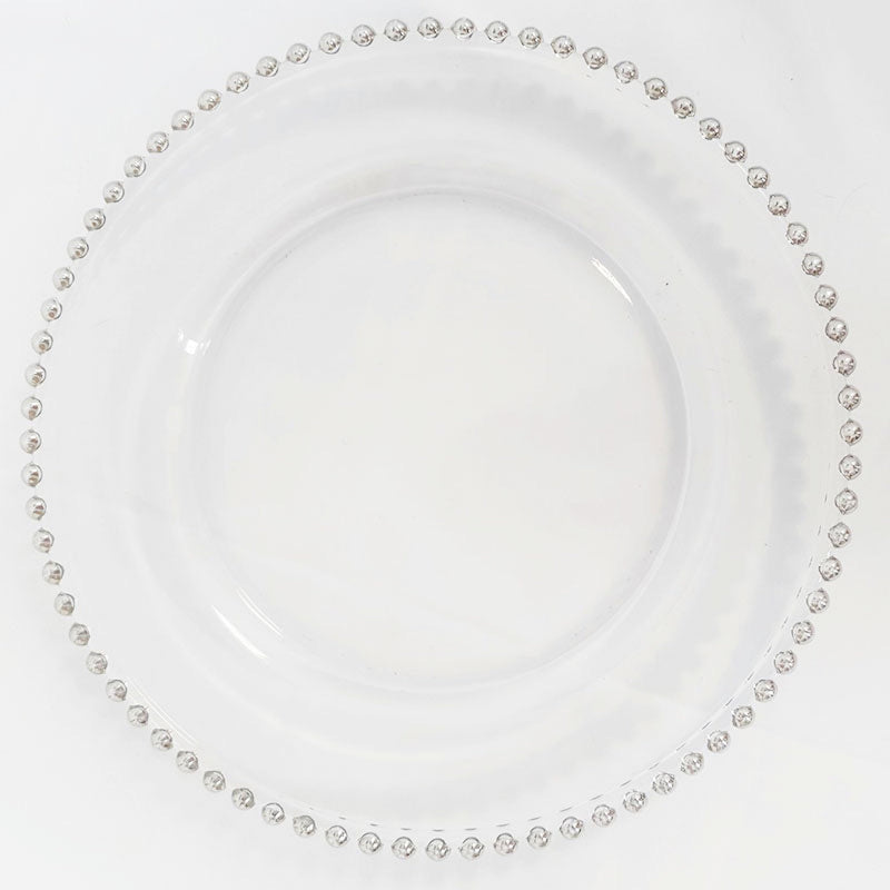 Silver Beaded Charger Plate