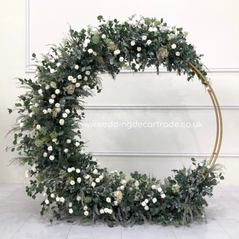Rustic Foliage Floral Moon Gate - M27