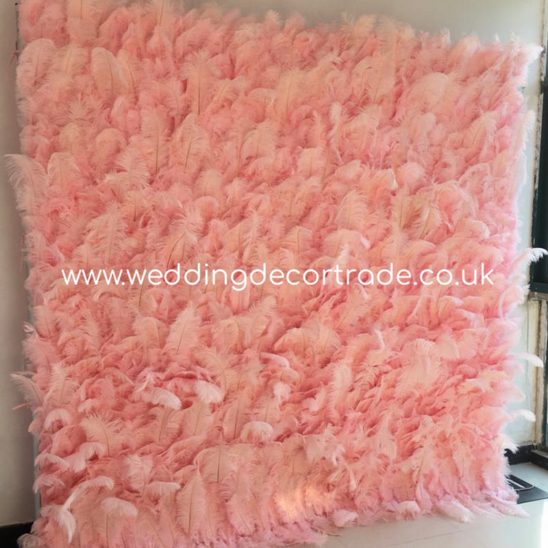 Feather Cloth Back Wall - Light Pink