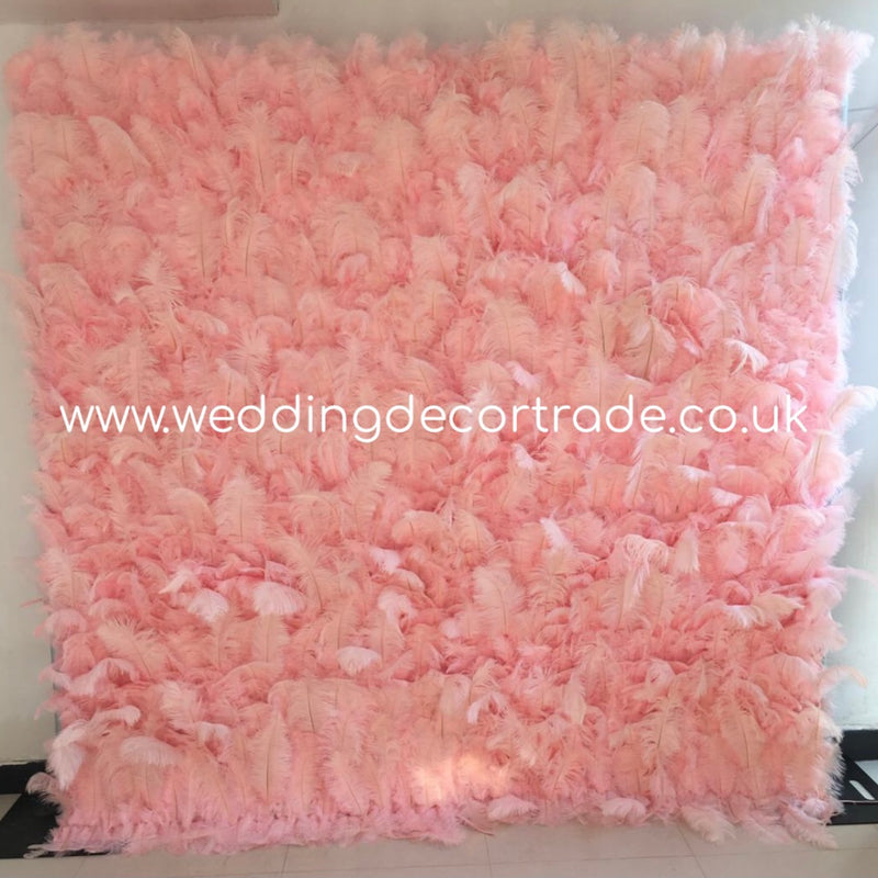 Feather Cloth Back Wall - Light Pink