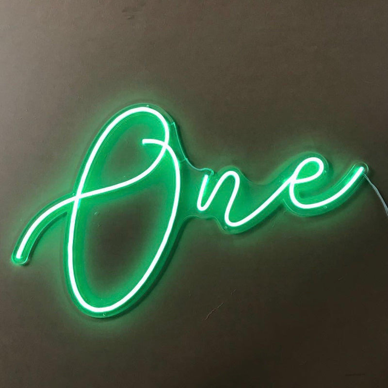 Neon Sign - One (Green)
