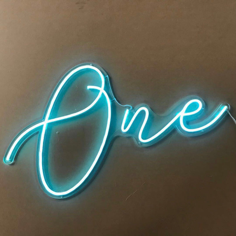 Neon Sign - One (Blue)