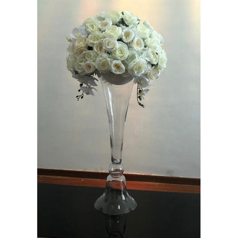Glass Trumpet Flower Vase