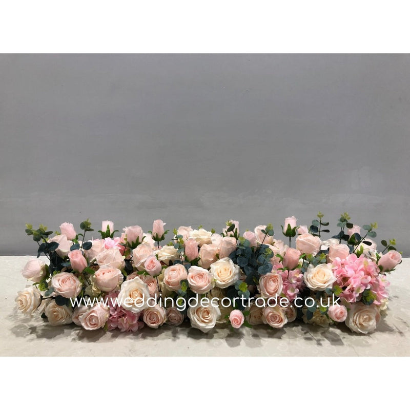 Blush Textured Top Table Arrangement - Per Metre - M4