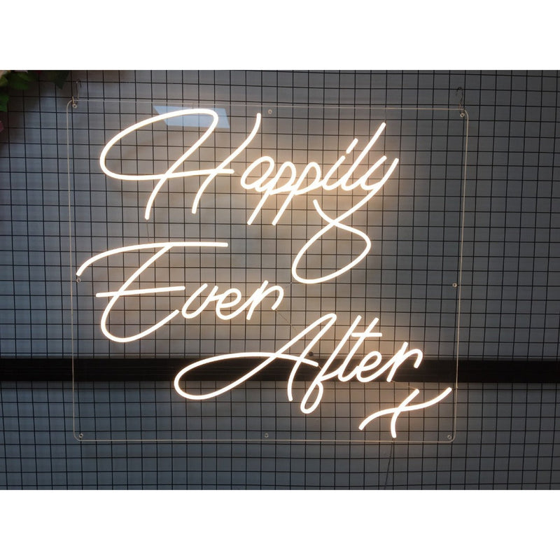 Neon Sign - Happily Ever After - Warm White