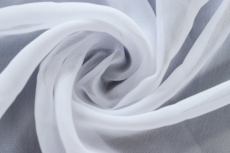 White Chiffon Fabric - 10m