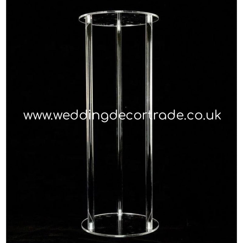 Acrylic Three Legged Floral Stand - 90cm