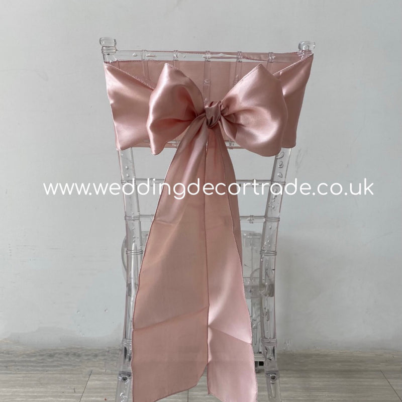 Satin Sash - Blush Pink