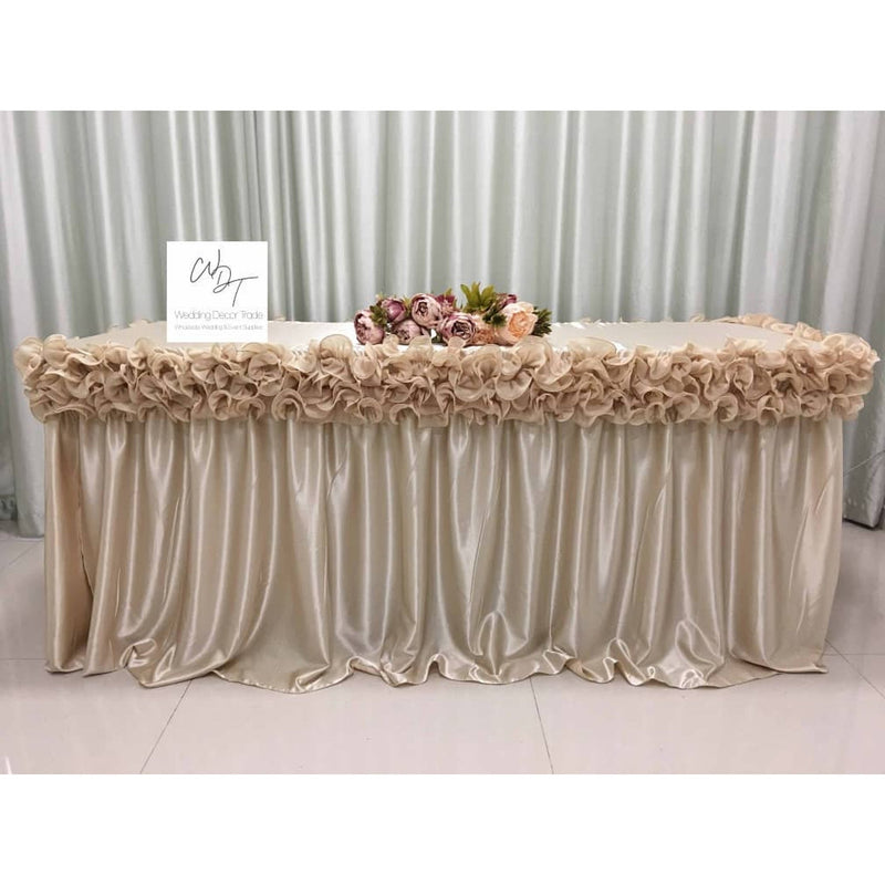 Champagne Top Table Skirt