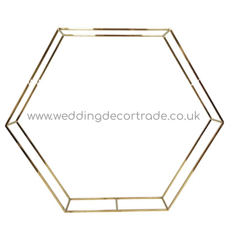 Hexagonal Arch Frame - Gold