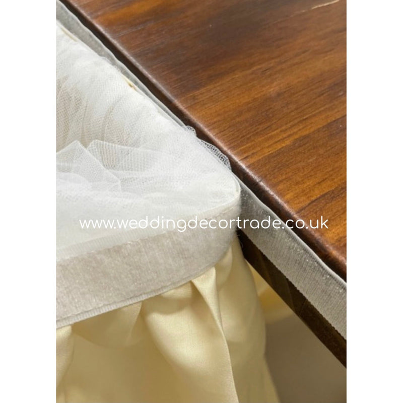 Package - Champagne Tulle Backdrop & Table Skirt - discounted