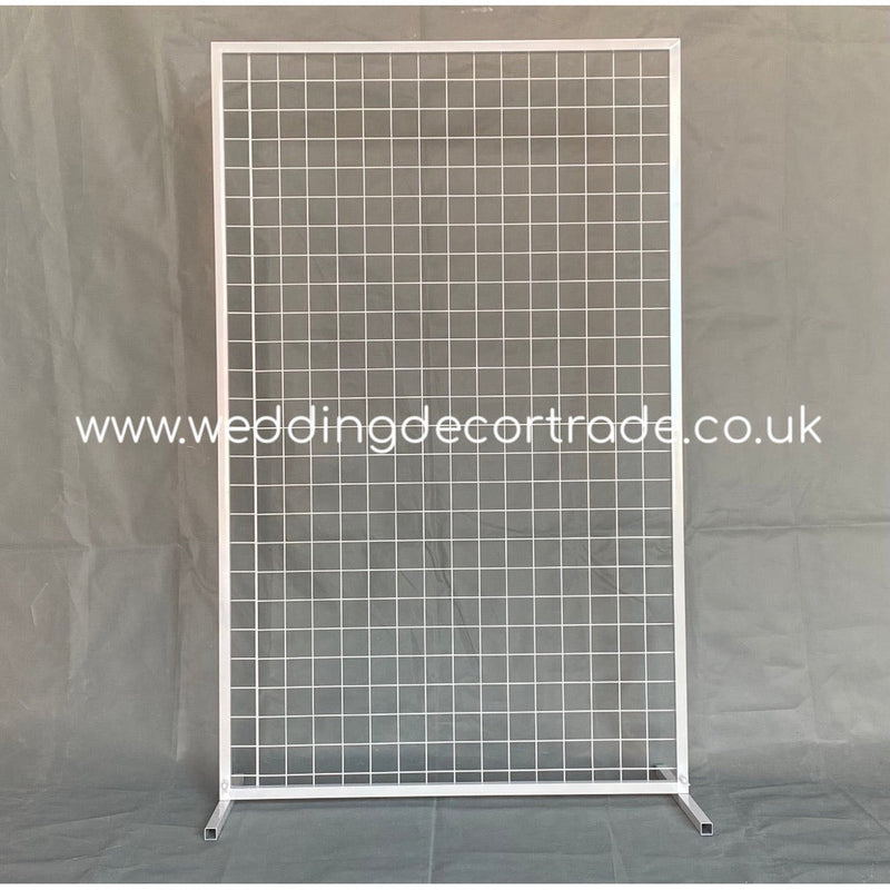 Rectangular Mesh Backdrop Frame - White