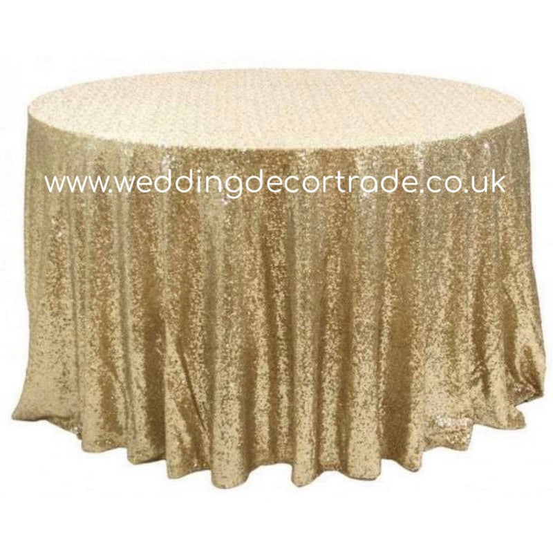 Champagne Sequin Table Cloth