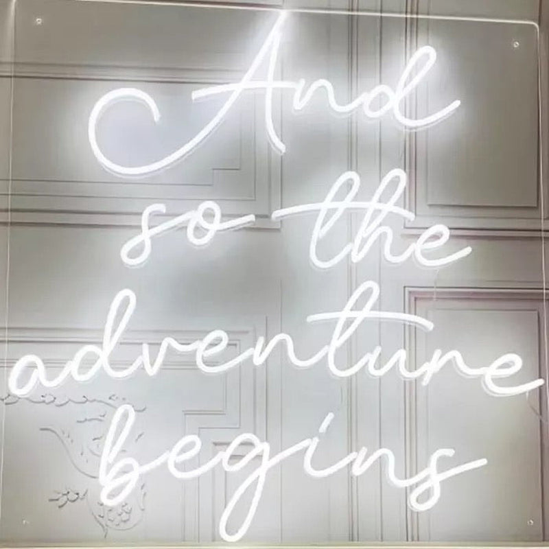 Neon Sign - And So The Adventure Begins