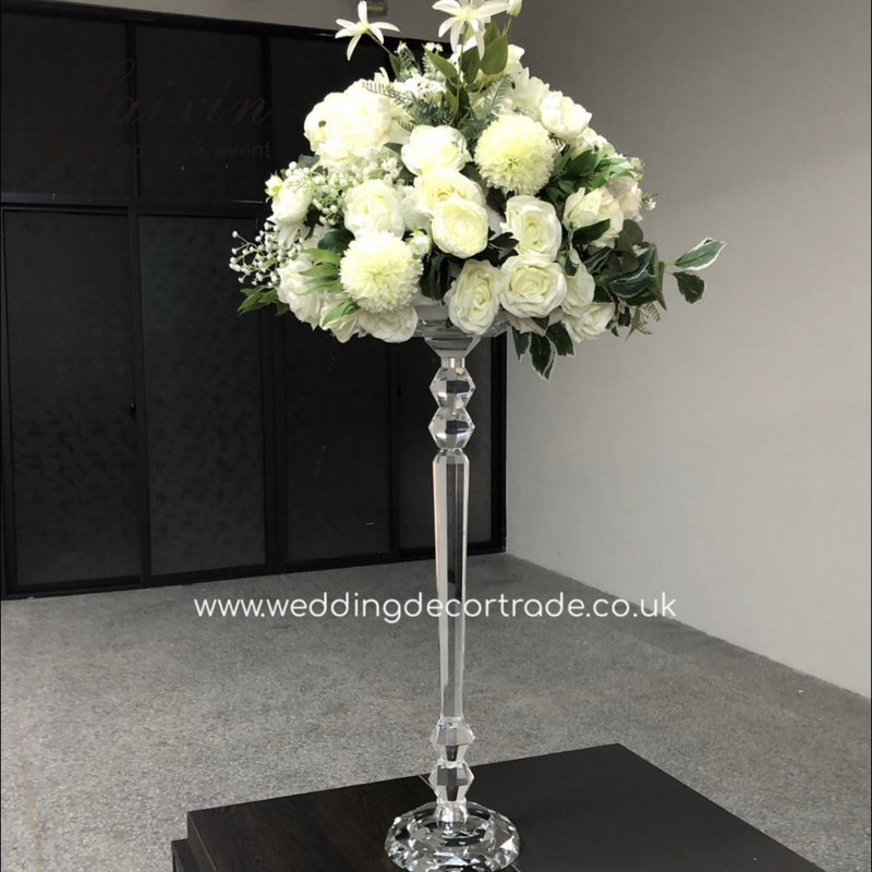 Luxury Glass Floral Stand -  75cm