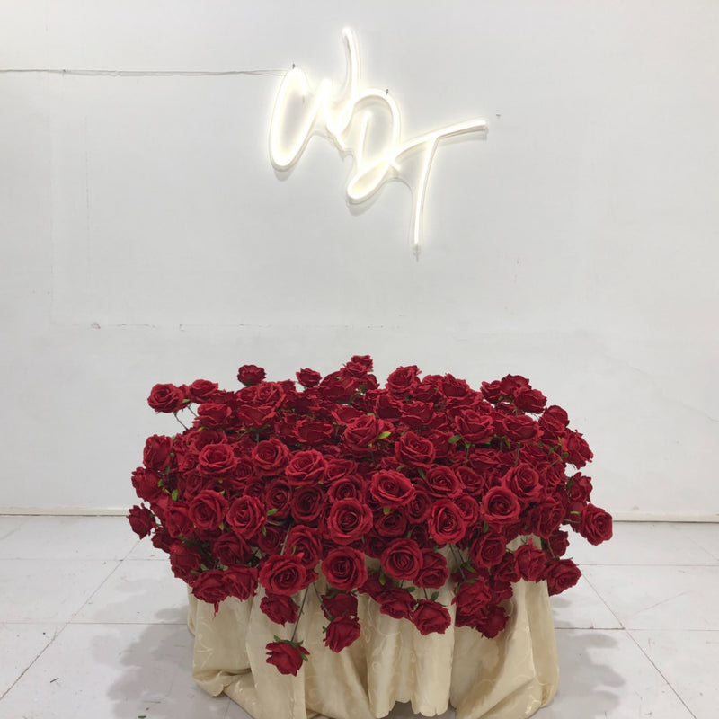 Valentine Cake Table Florals